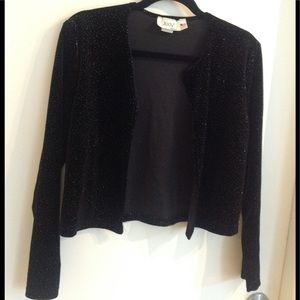 2/$40 JODY L, BLACK VELVET STYLE,MINT, w Gold sparkle throughout MINT AS N…